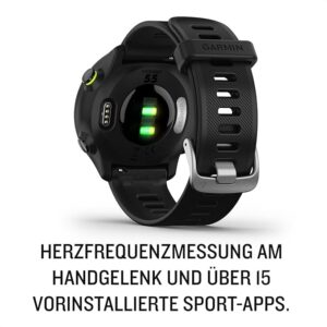 Garmin – Forerunner 55 – Montre GPS Multi-activités Running avec Fonctions d’Entrainement Coach et Cardio au Poignet – Blanche