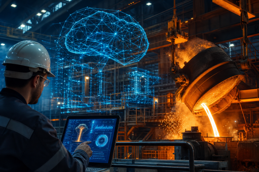Technicien observant des échantillons métalliques en laboratoire pour des applications minières