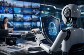 Responsable communication analysant l’accès des robots d’intelligence artificielle aux articles d’un site média