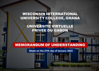 PARTENARIAT ENTRE WISCONSIN INTERNATIONAL UNIVERSITY COLLEGE, GHANA ET UNIVERSITE VIRTUELLE PRIVEE DU GABON
