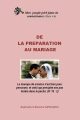 De la préparation au mariage