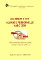 Avantages d&rsquo;une alliance personnelle avec Dieu