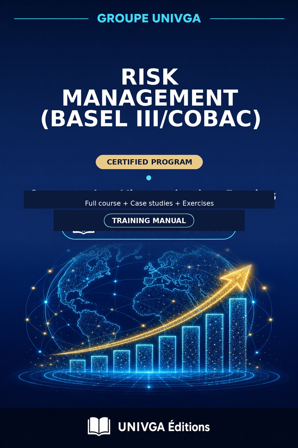 Cover of the training manual — Professional Certificate in Risk Management (Basel III/COBAC)
