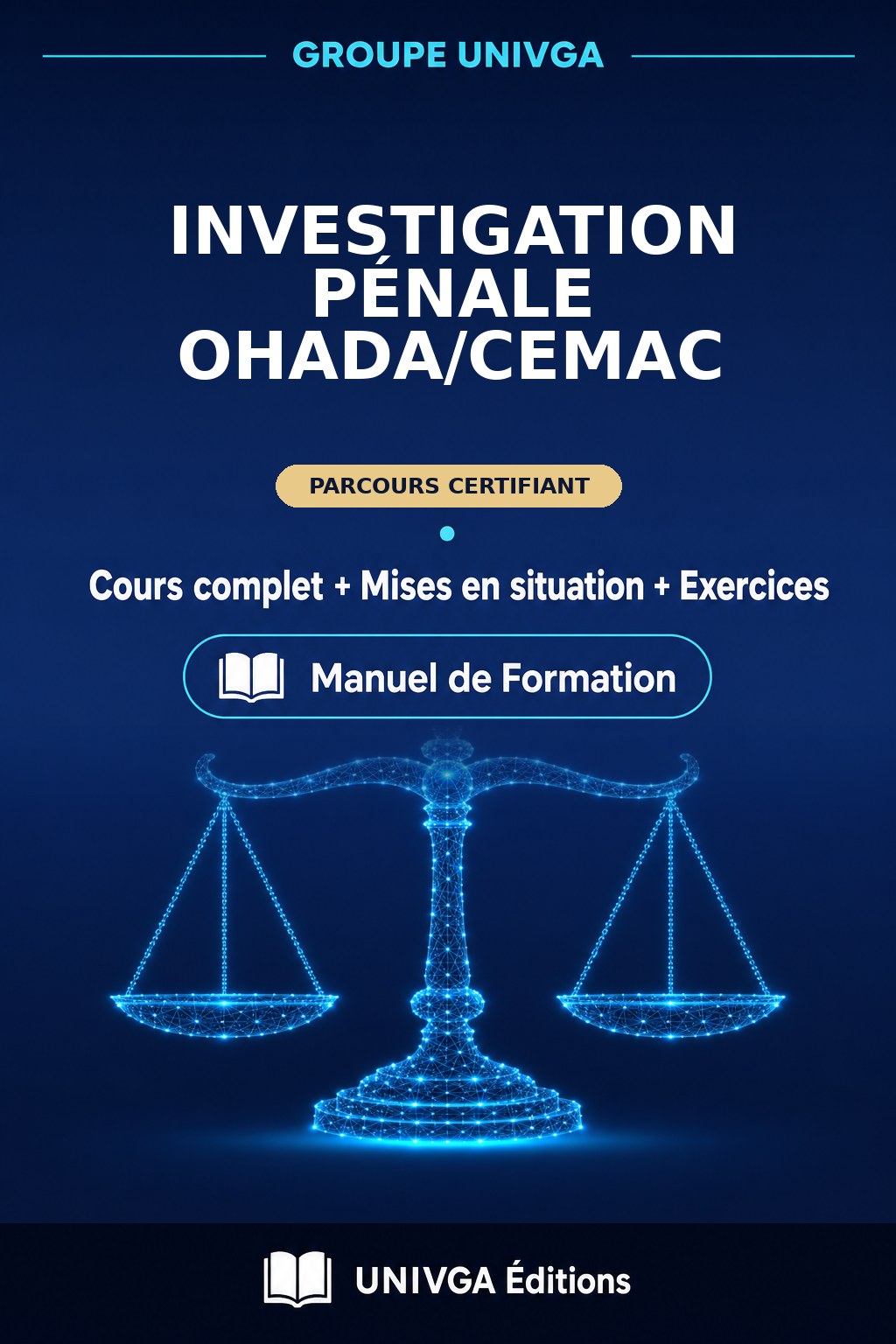 Manual Cover — Professional Certificate in Criminal Investigation OHADA/CEMAC