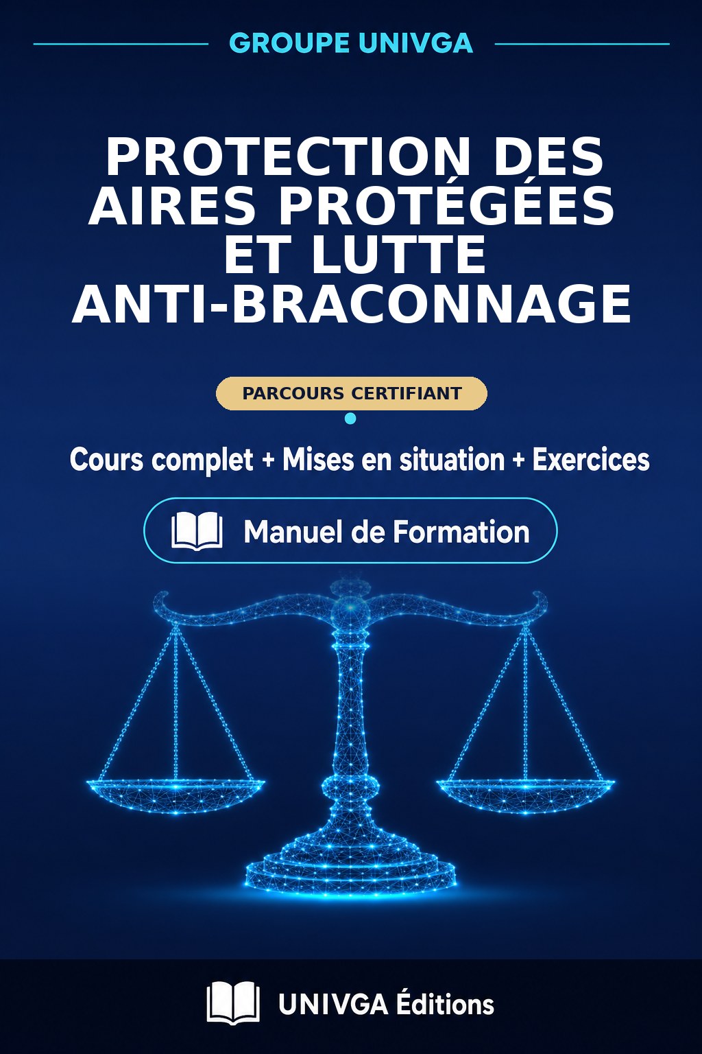 Couverture du manuel — Certificat Professionnel en Protection des Aires Protégées et Lutte Anti‑Braconnage