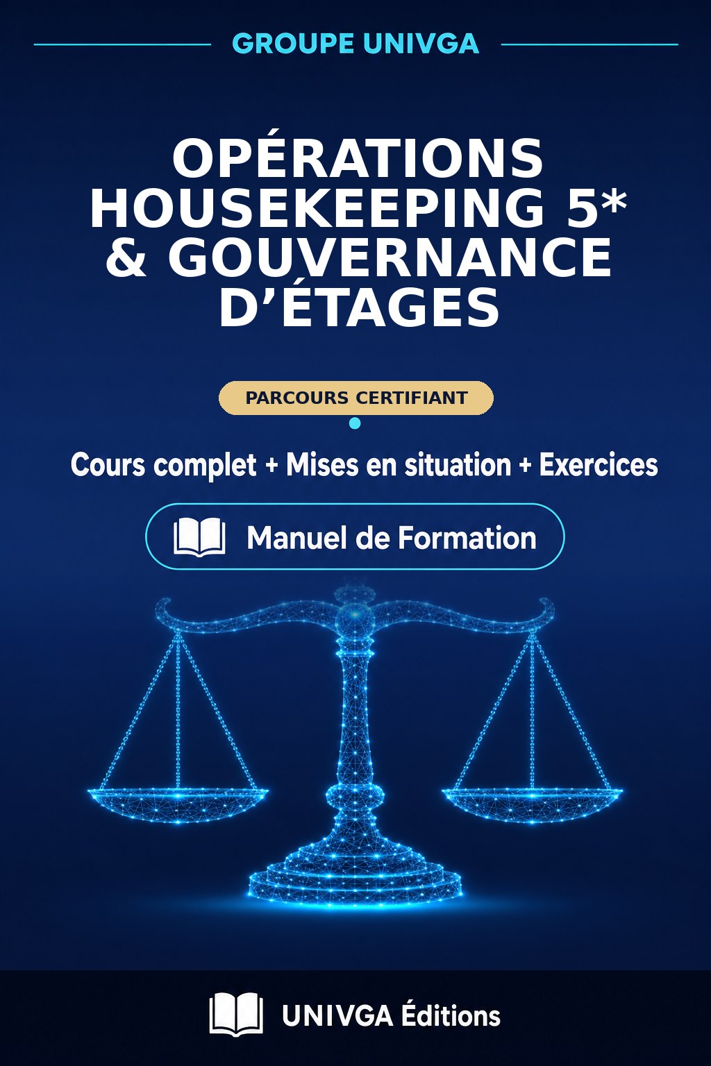 Couverture du manuel — Certificat Professionnel en Opérations Housekeeping 5* & Gouvernance d’Étages