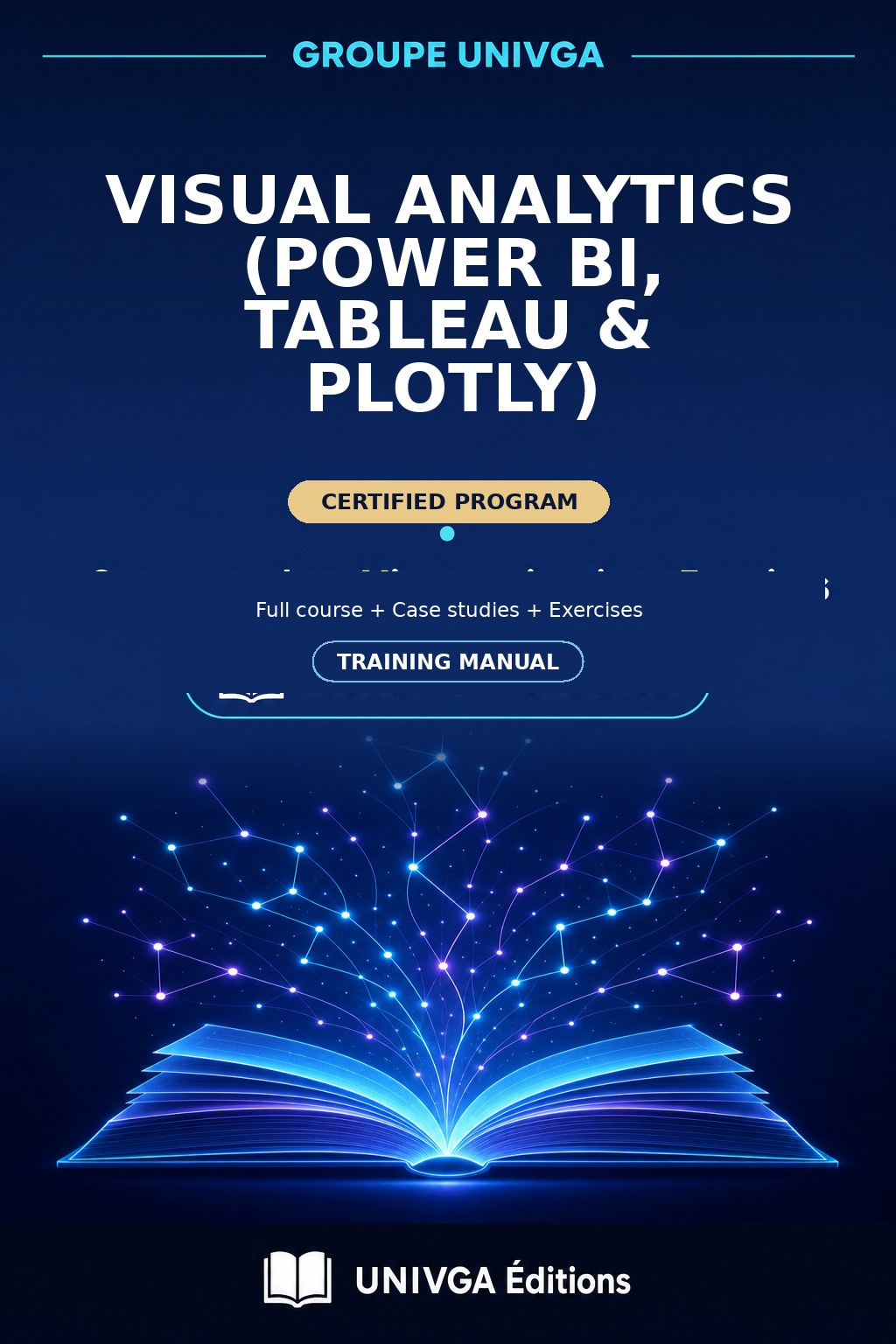 Cover of the training manual — Professional Certificate in Visual Analytics (Power BI, Tableau & Plotly)