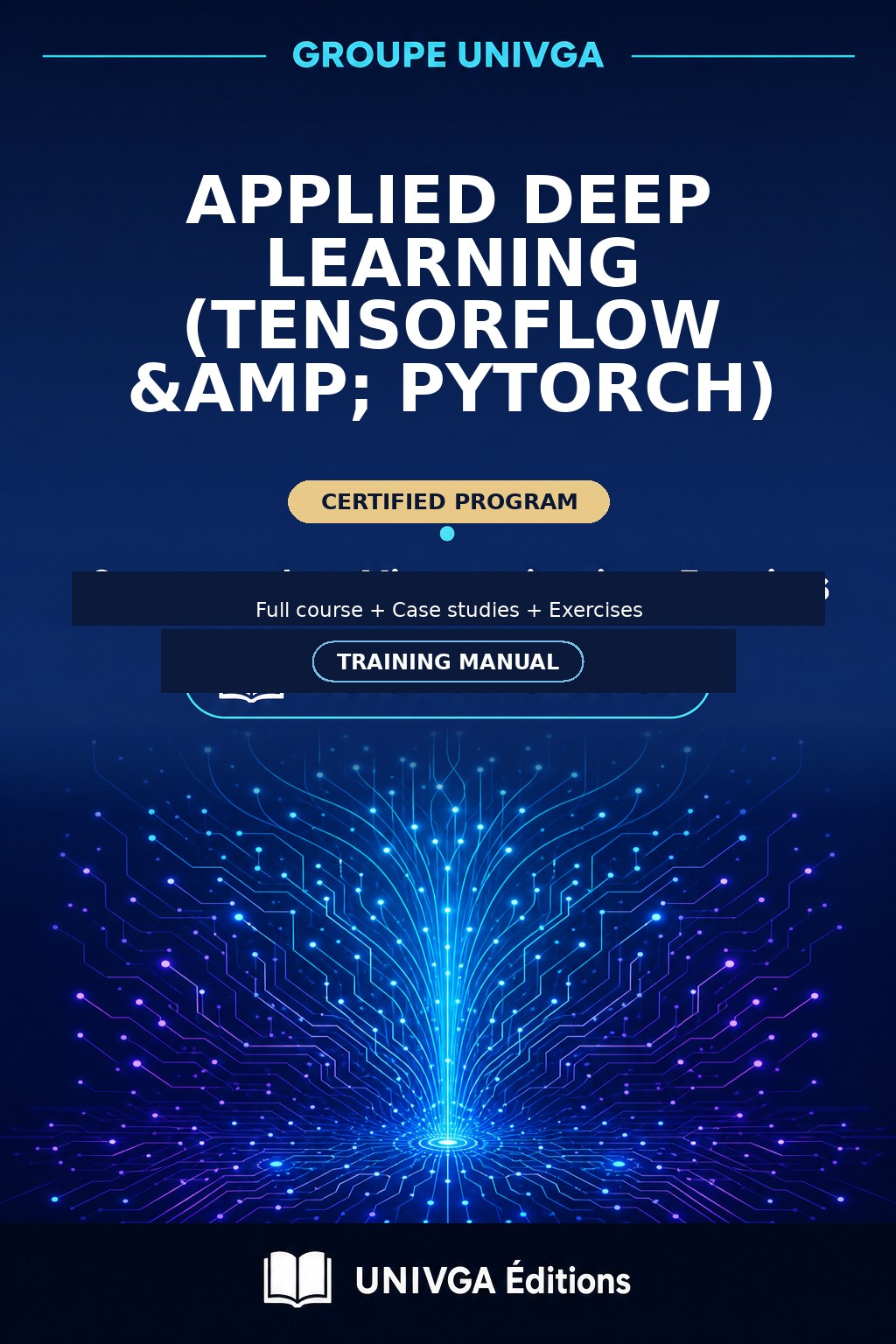 Cover of the training manual — Professional Certificate in Applied Deep Learning (TensorFlow & PyTorch)