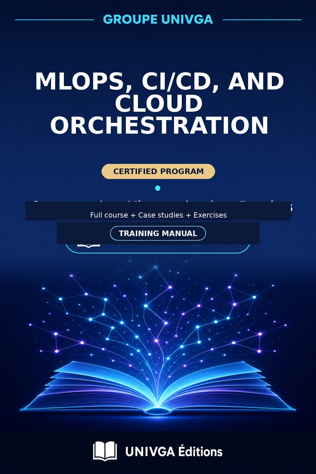 Training manual cover — Professional Certificate in MLOps, CI/CD and Cloud Orchestration
