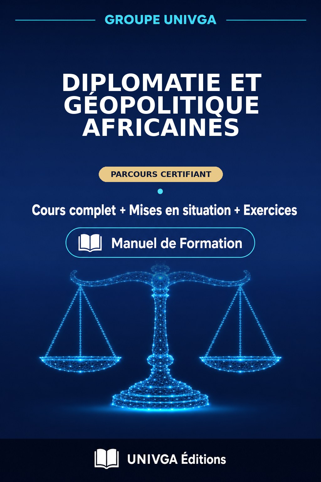 Couverture du manuel — Certificat Professionnel en Diplomatie et Géopolitique Africaines
