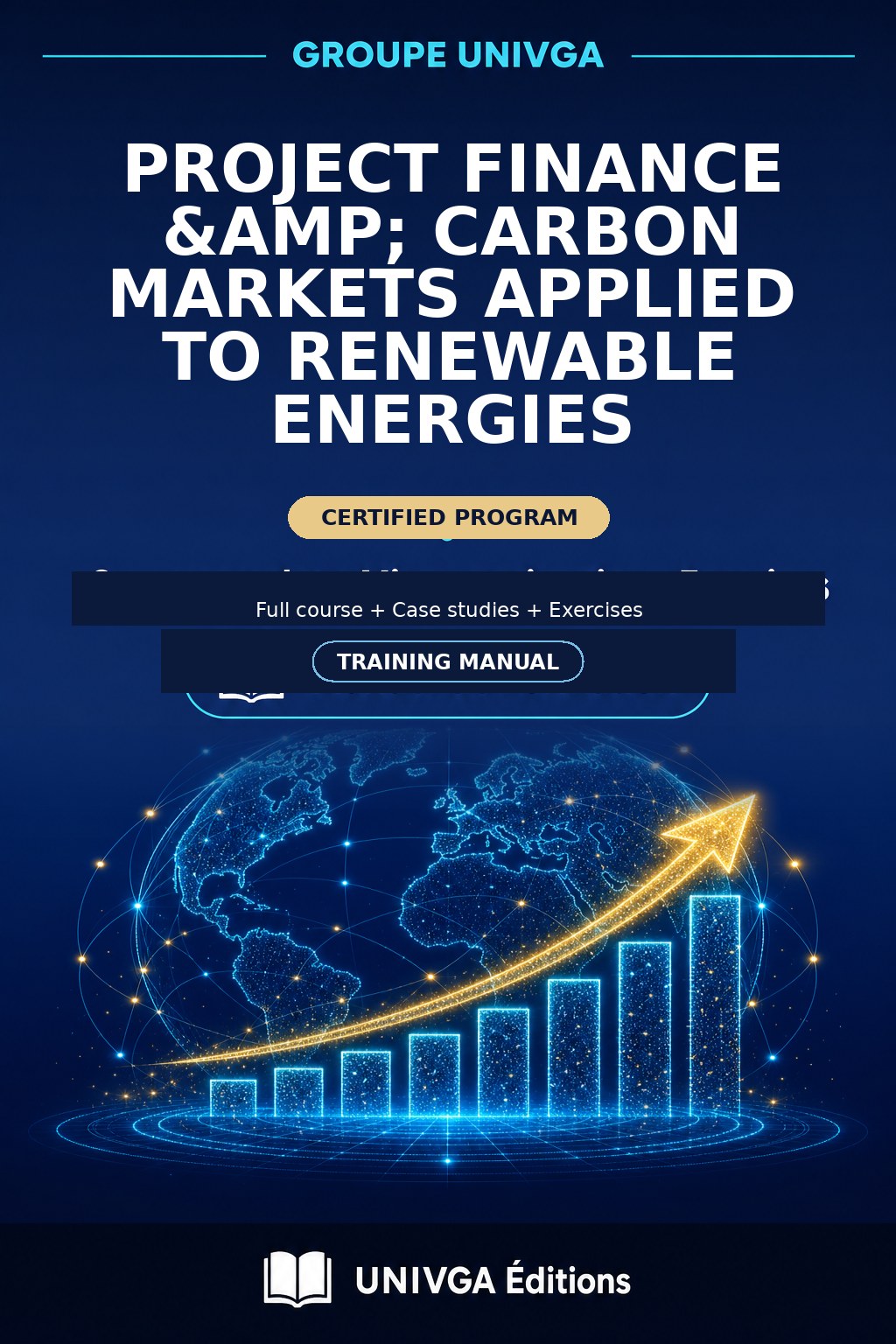 Cover of the manual — Professional Certificate in Project Finance & Carbon Markets applied to RE