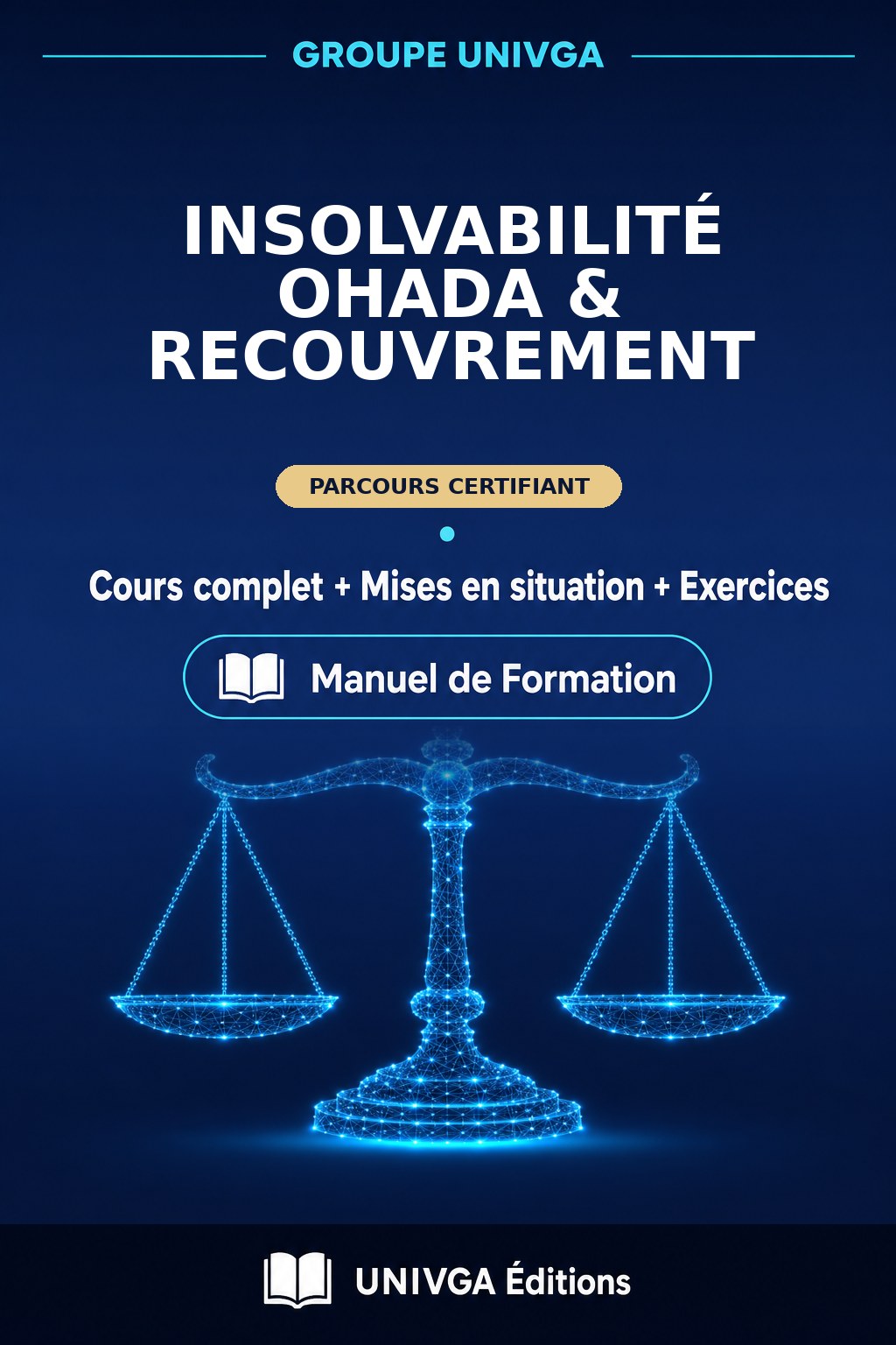 Couverture du manuel — Certificat Professionnel en Insolvabilité OHADA & Recouvrement