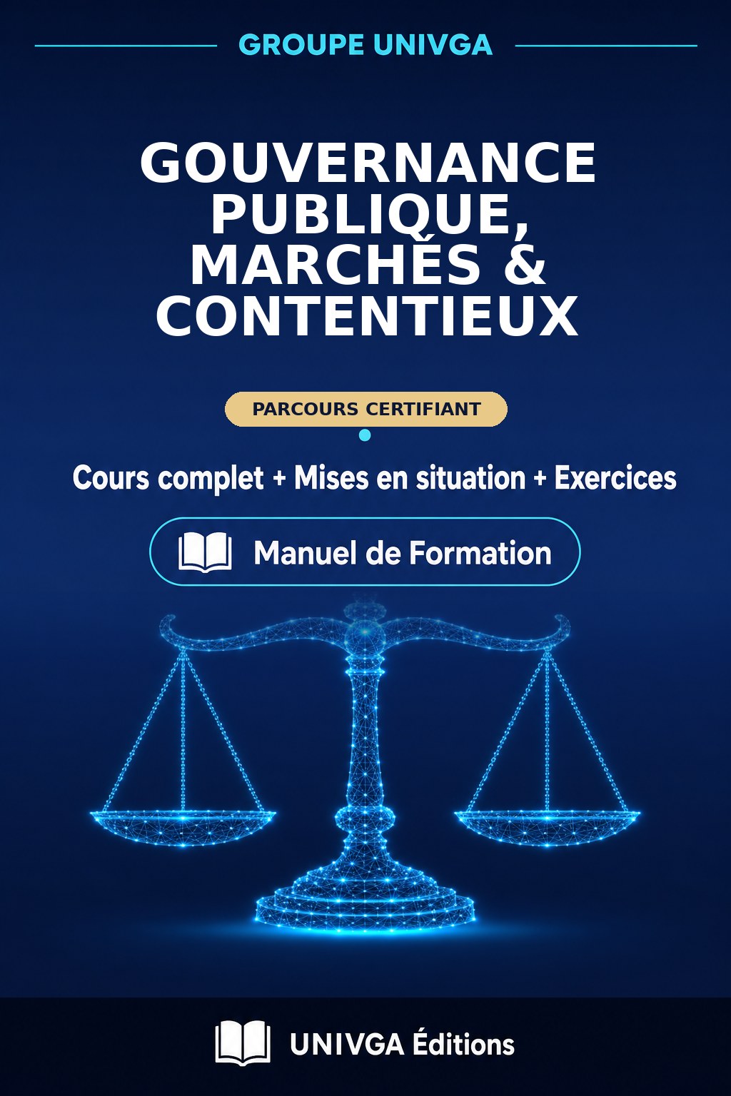 Couverture du manuel — Certificat Professionnel en Gouvernance Publique, Marchés & Contentieux