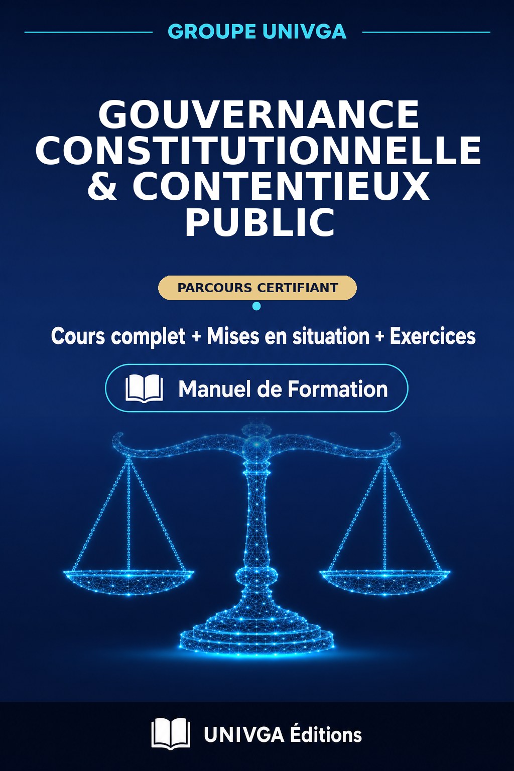 Couverture du manuel — Certificat Professionnel en Gouvernance Constitutionnelle & Contentieux Public