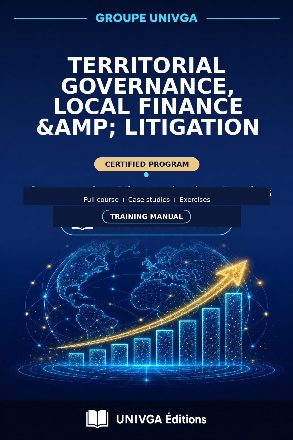 Cover of the training manual — Professional Certificate in Territorial Governance, Local Finances & Litigation
