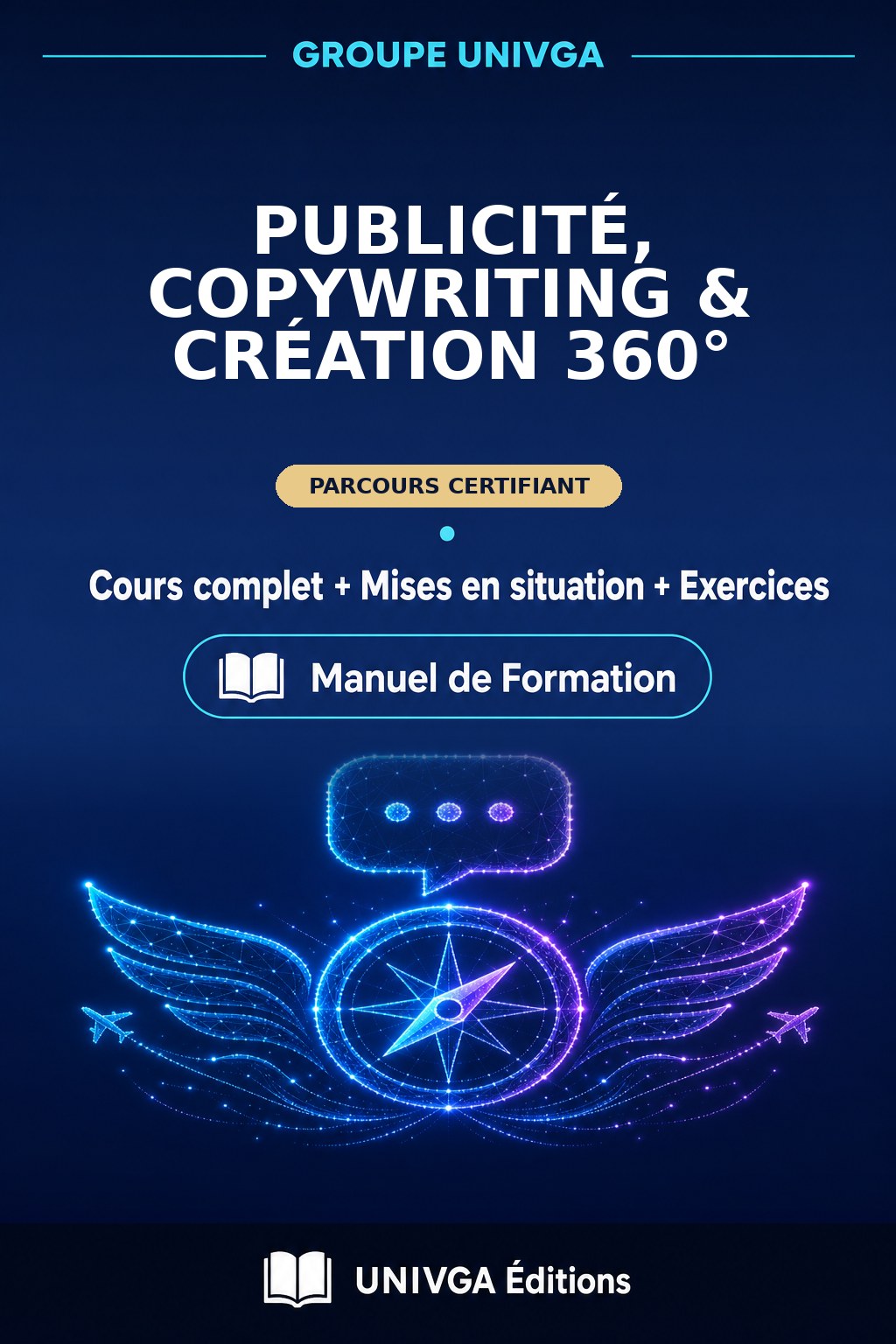 Couverture du manuel — Certificat Professionnel en Publicité, Copywriting & Création 360°