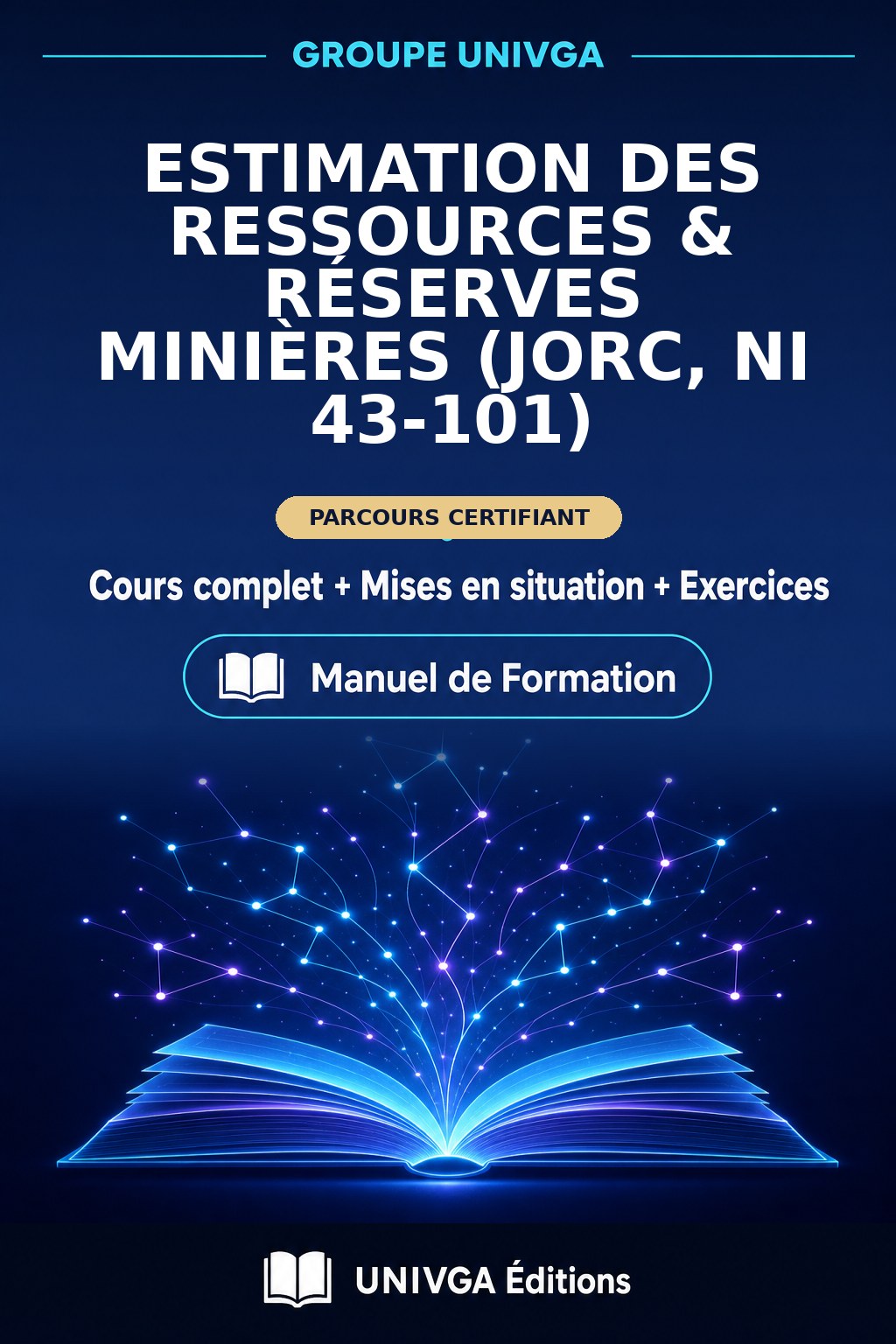 Couverture du manuel — Estimation des Ressources & Réserves Minières (JORC, NI 43-101)