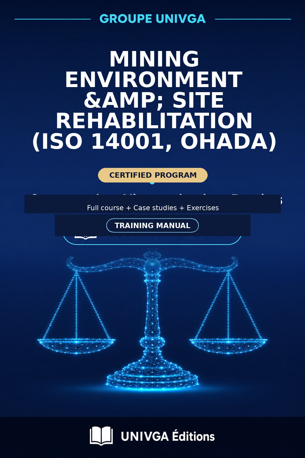 Cover of the manual — Mining Environment & Site Rehabilitation (ISO 14001, OHADA)