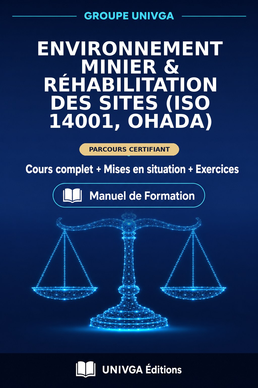 Couverture du manuel — Environnement Minier & Réhabilitation des Sites (ISO 14001, OHADA)
