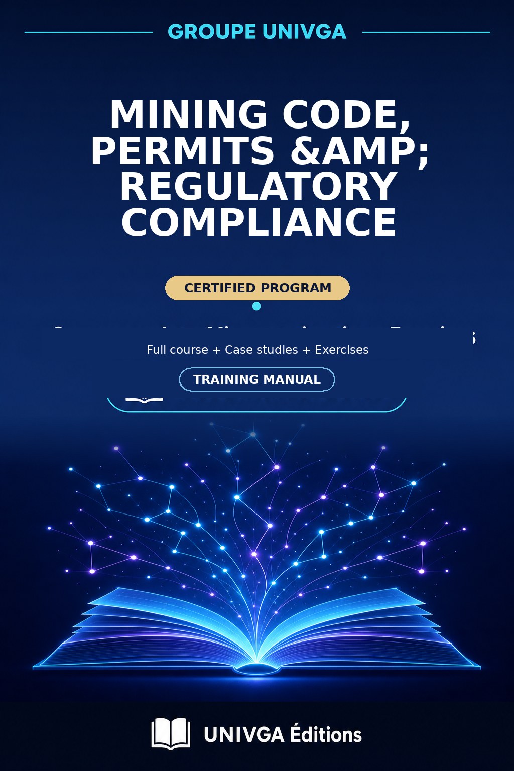 Cover of the training manual — Mining Code, Permits & Regulatory Compliance