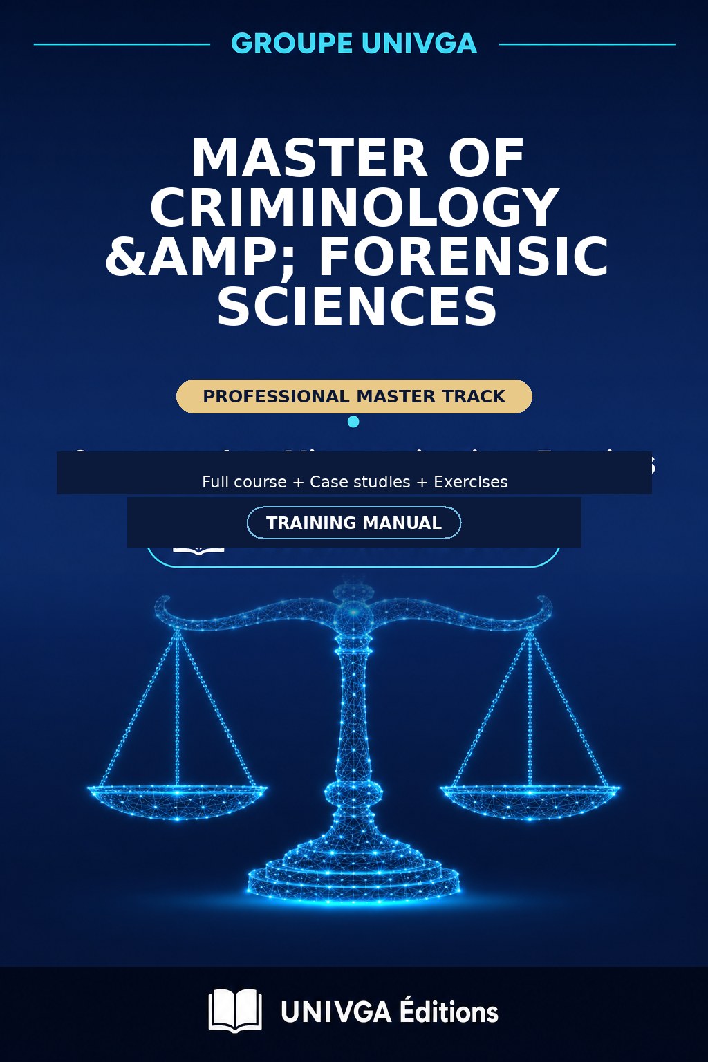 Cover of the manual — Professional Master in Criminology & Forensic Sciences