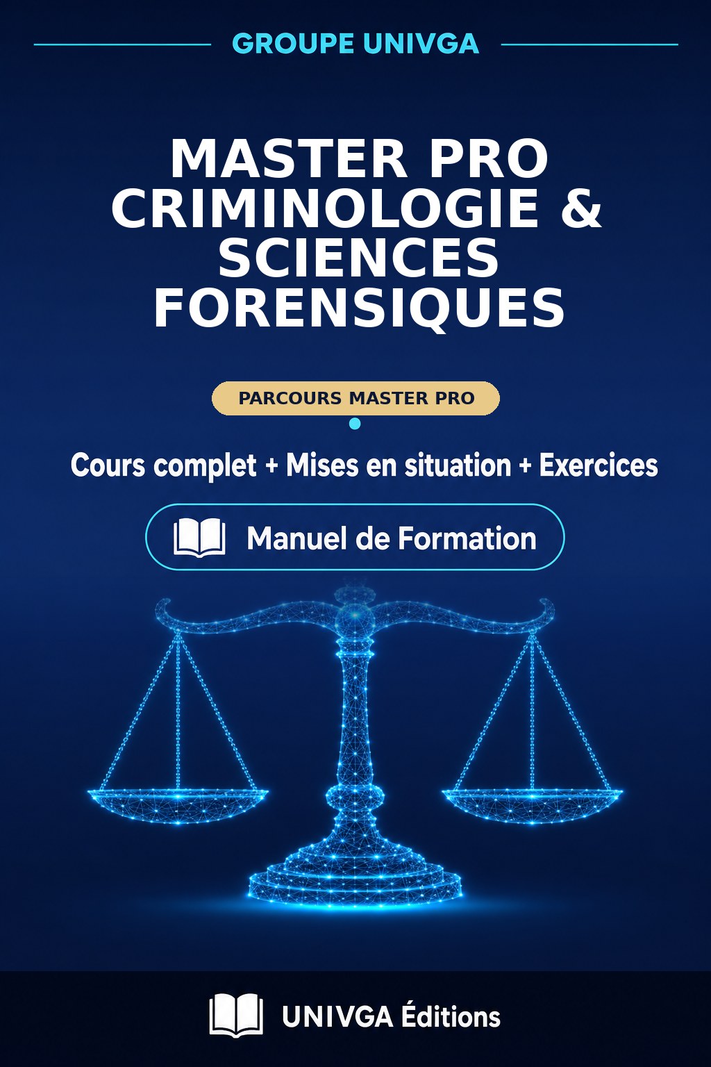 Couverture du manuel — Master Pro Criminologie & Sciences Forensiques