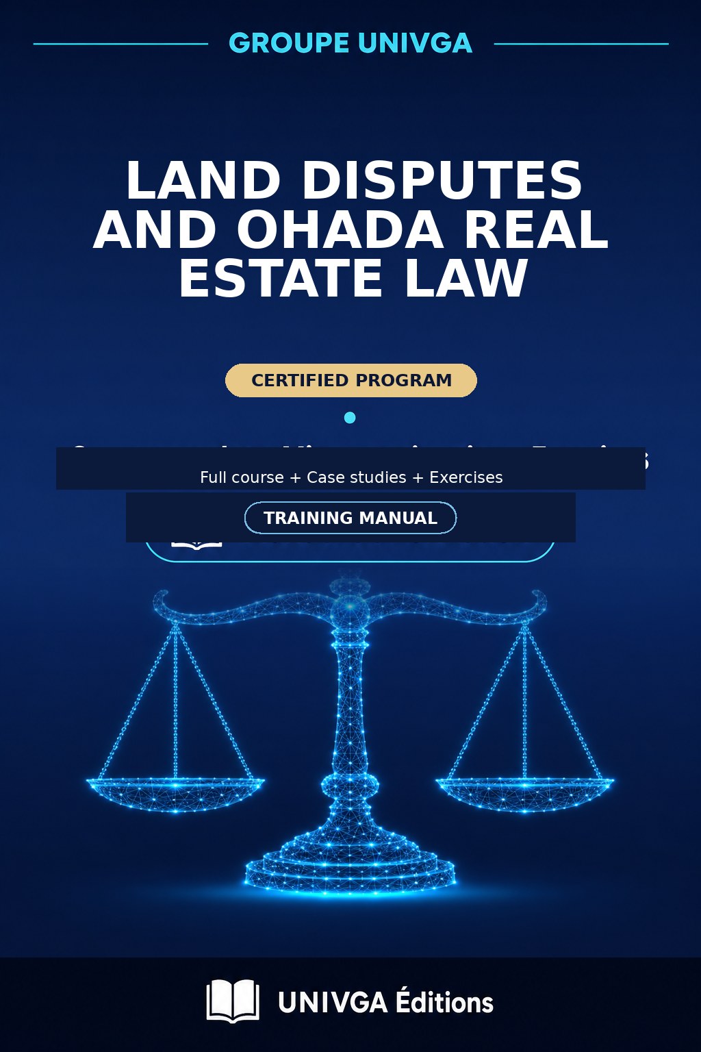 Cover of the training manual — Land Litigation and Real Estate Law OHADA