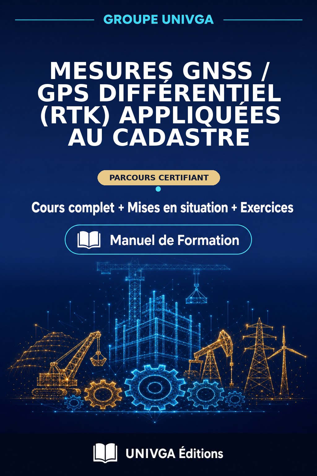 Couverture du manuel — Mesures GNSS / GPS différentiel (RTK) appliquées au cadastre