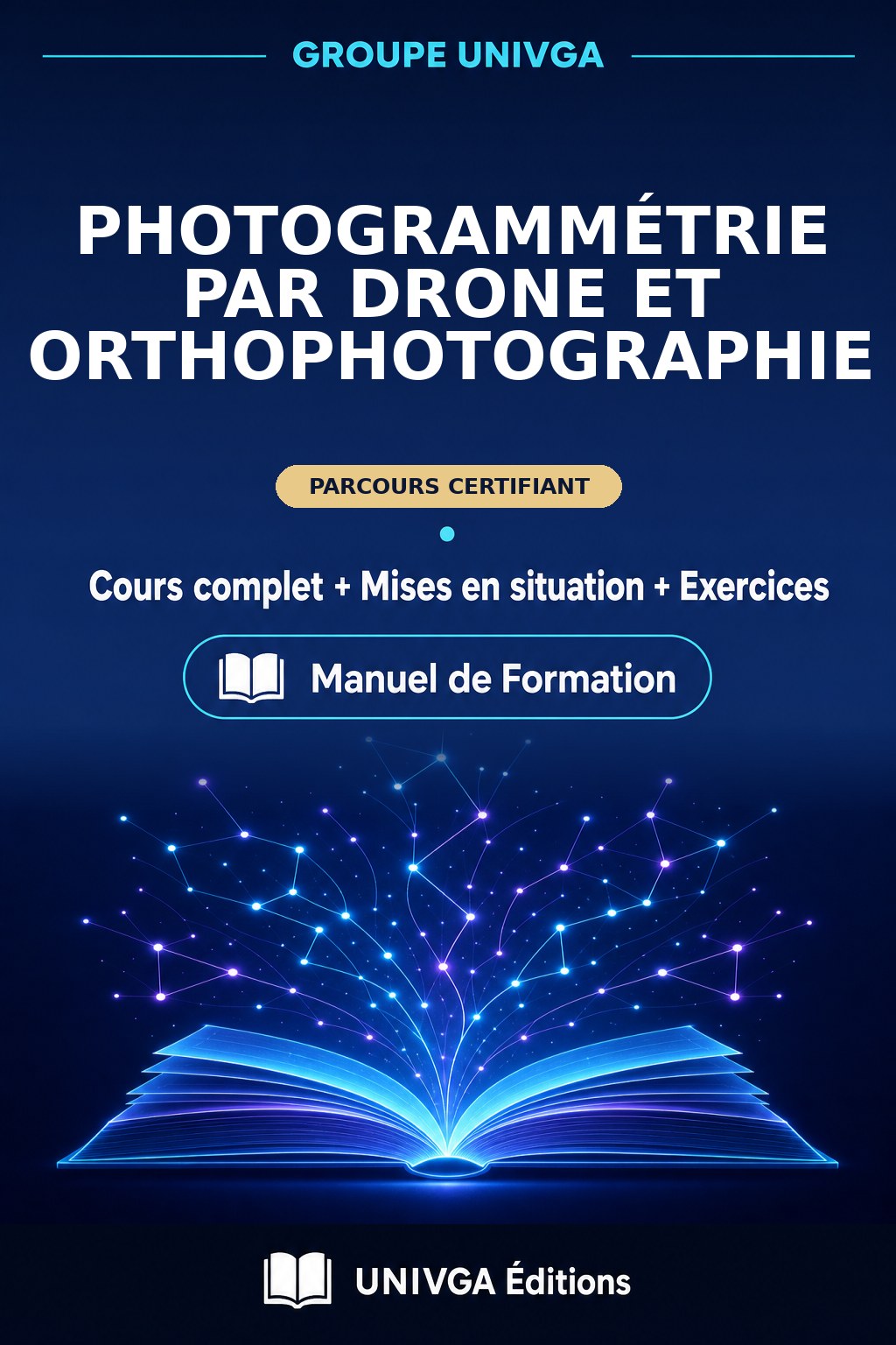 Couverture du manuel — Photogrammétrie par drone et orthophotographie