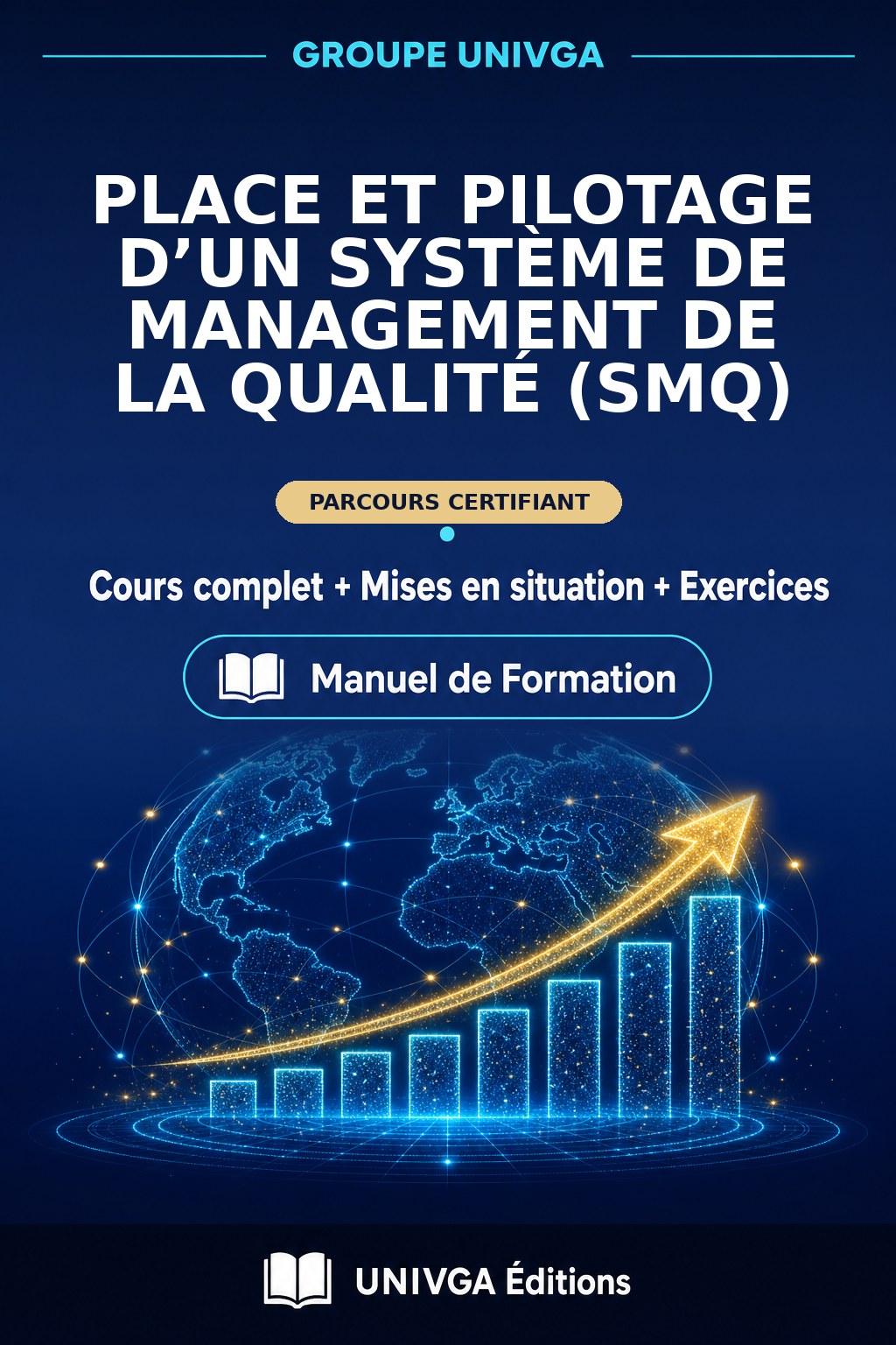 Couverture du manuel — Mise en place et pilotage d’un Système de Management de la Qualité (SMQ)