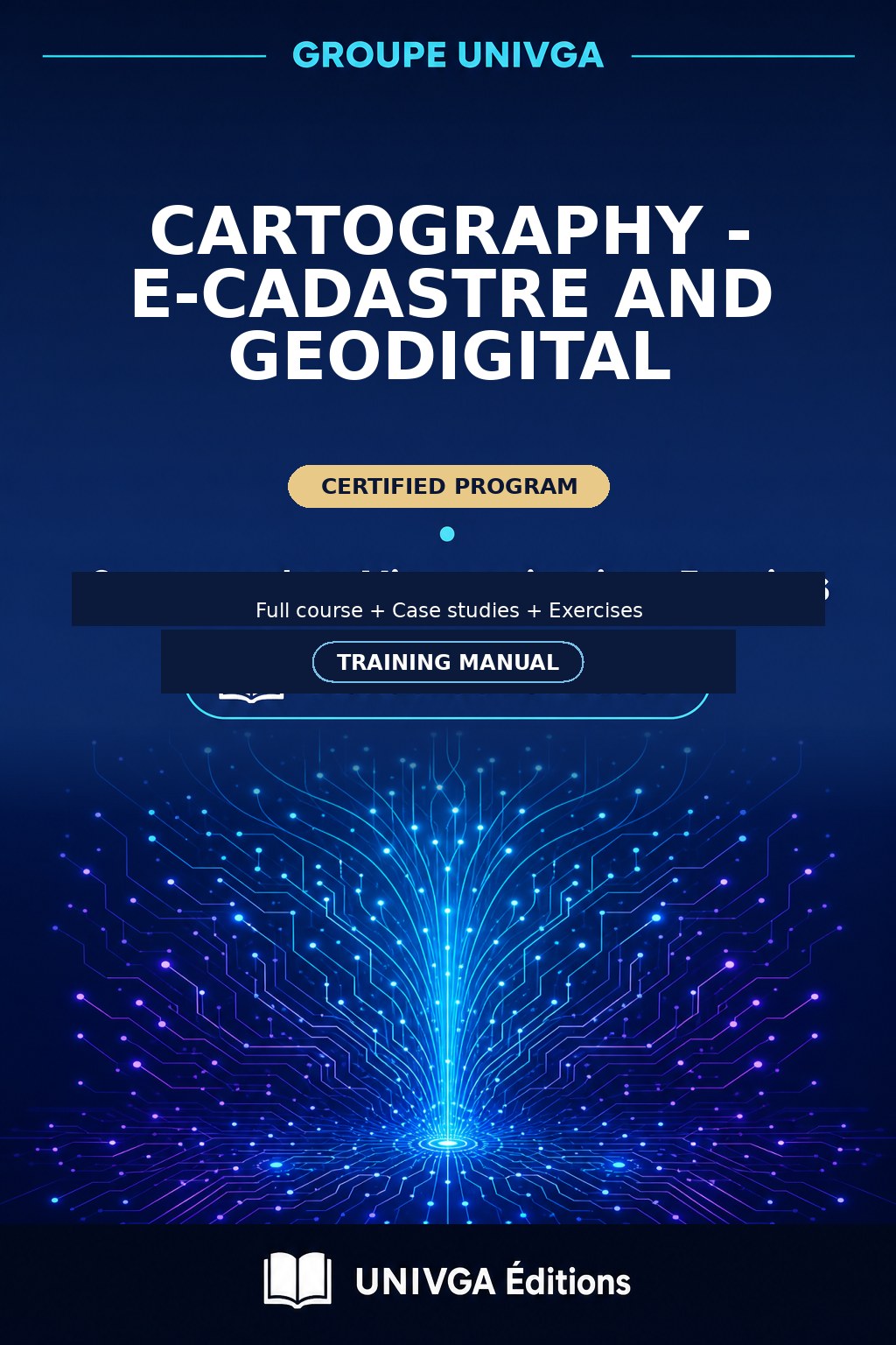 Cover of the manual — Certificate in Cartography – e-cadastre and geodigital