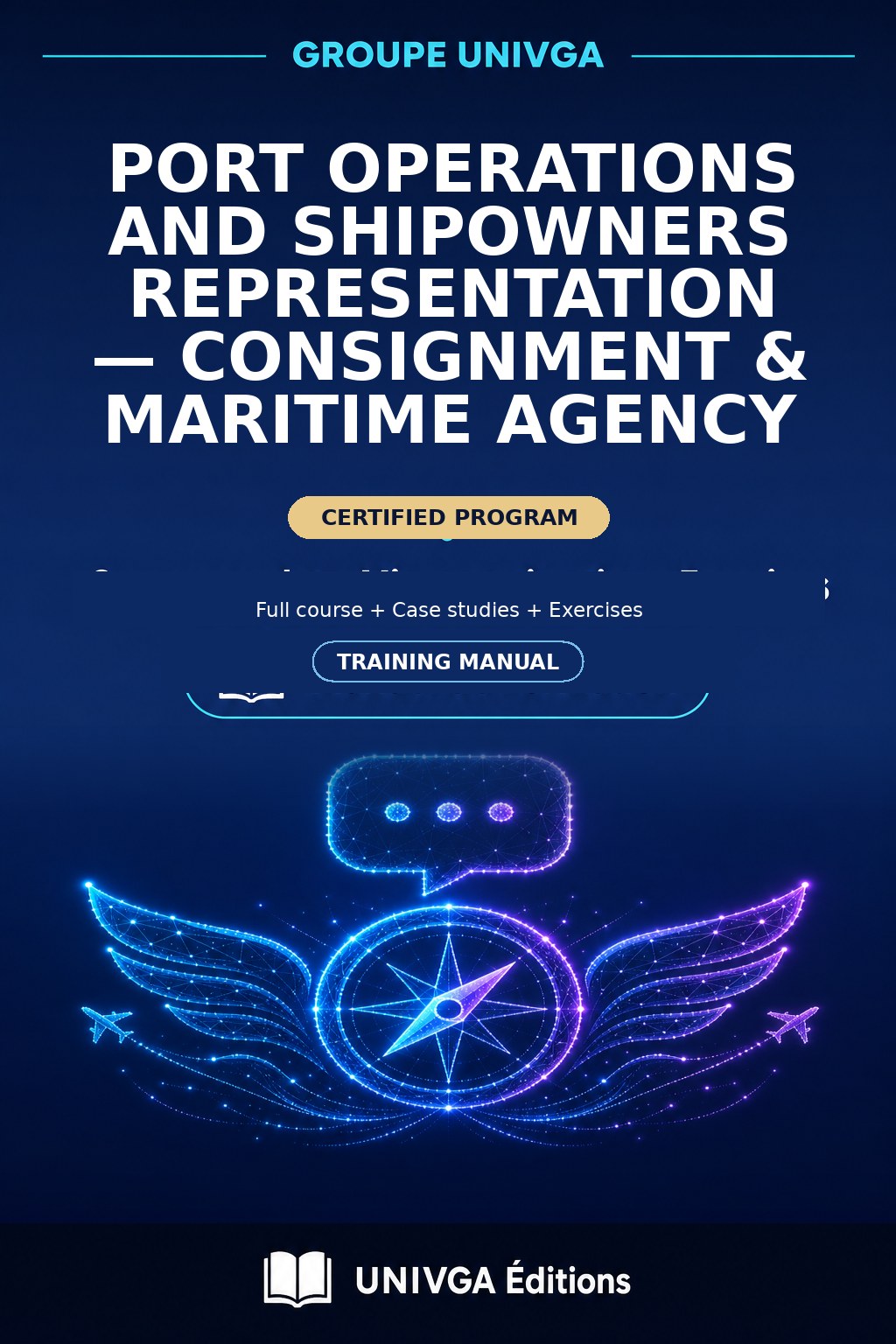 Training Manual Cover — Professional Certificate in Port Operations and Shipowner Representation — Consignment & Maritime Agency