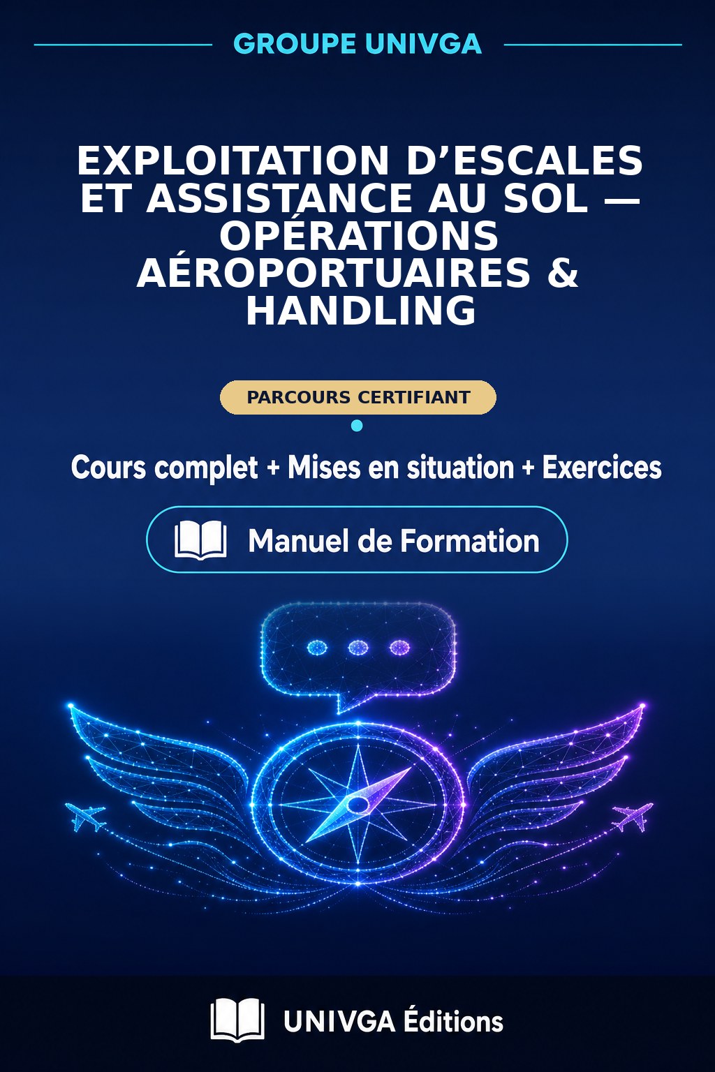 Couverture du manuel — Certificat Professionnel en Exploitation d’Escales et Assistance au Sol — Opérations Aéroportuaires & Handling