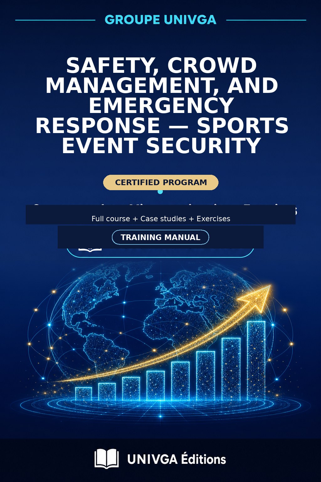 Cover of the training manual — Professional Certificate in Safety, Crowd Management, and Emergency Response — Security of Sporting Events