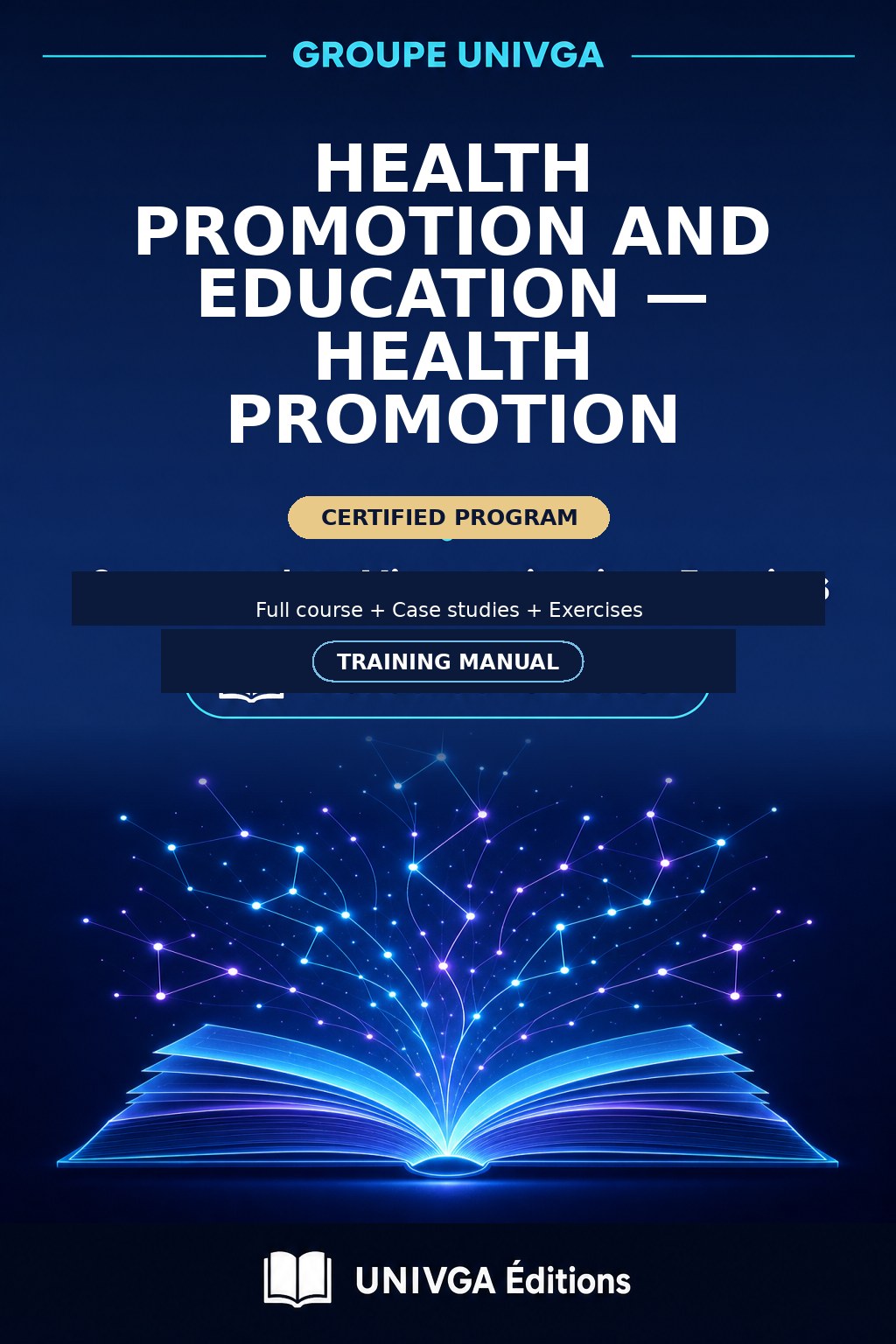 Cover of the training manual — Professional Certificate in Health Promotion and Education — Health Promotion