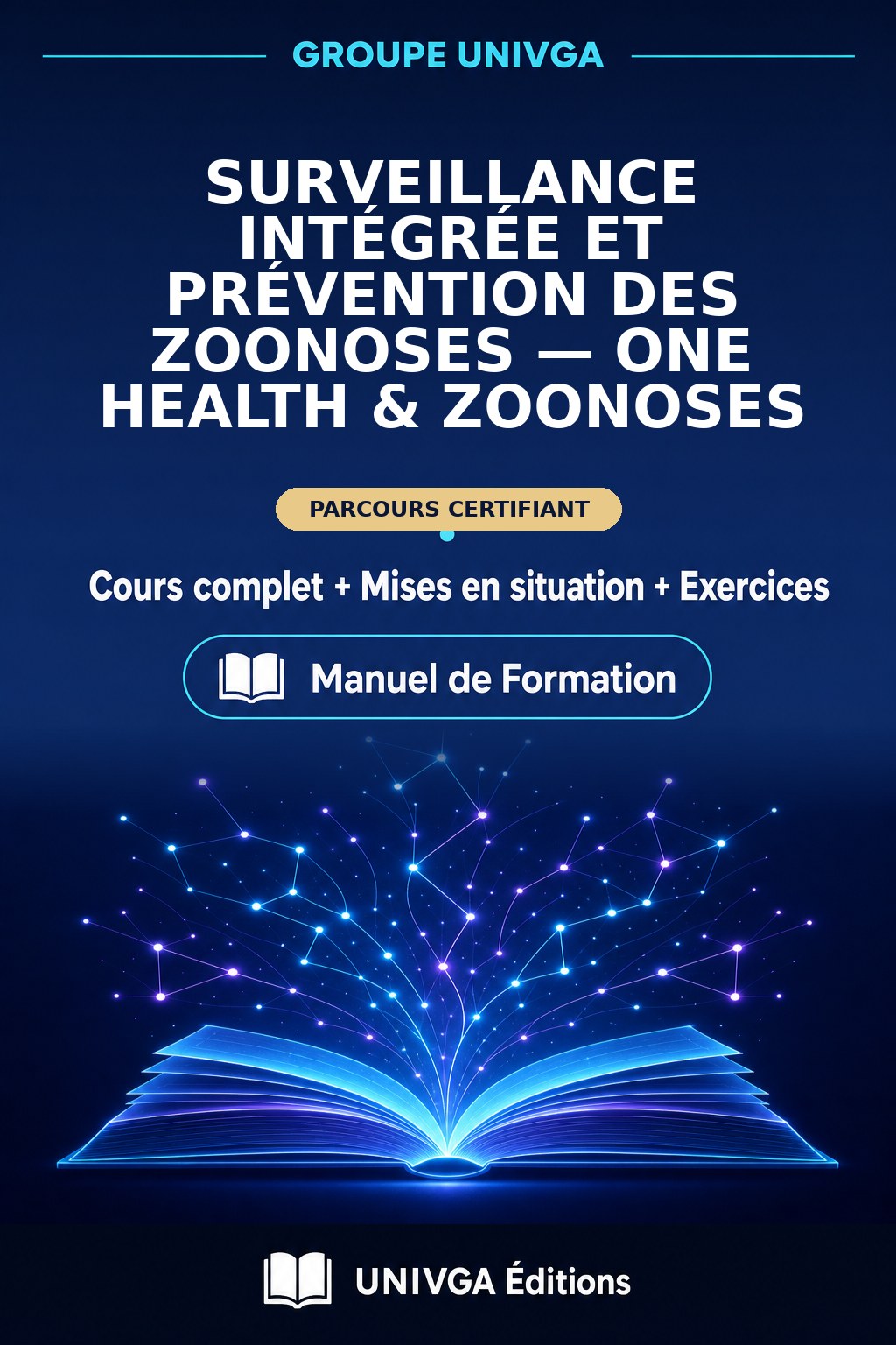Cover of the manual — Professional Certificate in Integrated Surveillance and Zoonoses Prevention — One Health & Zoonoses