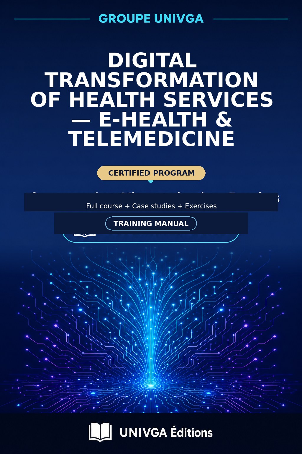 Cover of the training manual — Professional Certificate in Digital Transformation of Health Services — e-Health & Telemedicine