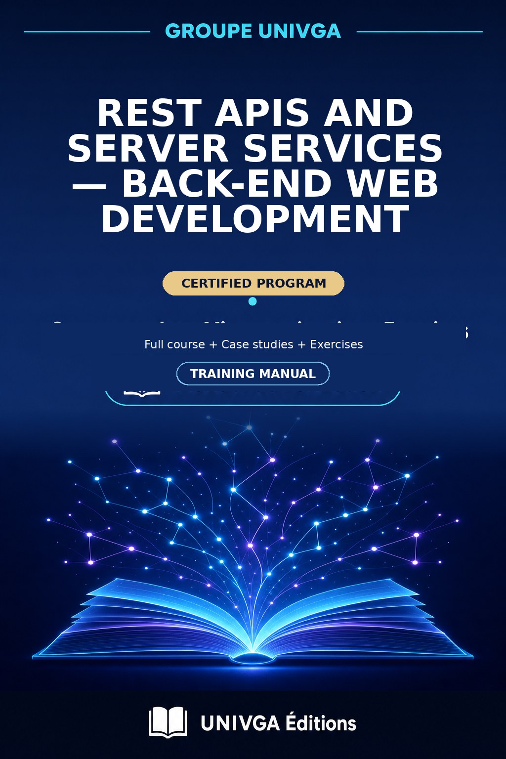 Cover of the training manual — Professional Certificate in REST APIs and Server Services — Back-End Web Development