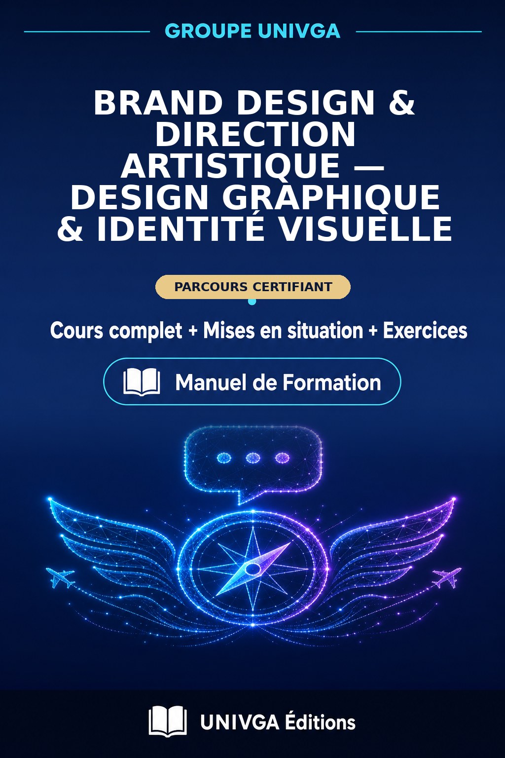 Couverture du manuel — Certificat Professionnel en Brand Design & Direction Artistique — Design Graphique & Identité Visuelle