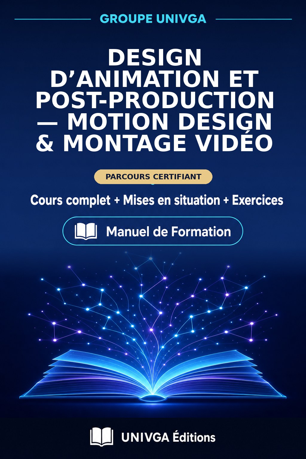 Cover of the manual — Professional Certificate in Animation Design and Post-production — Motion Design & Video Editing