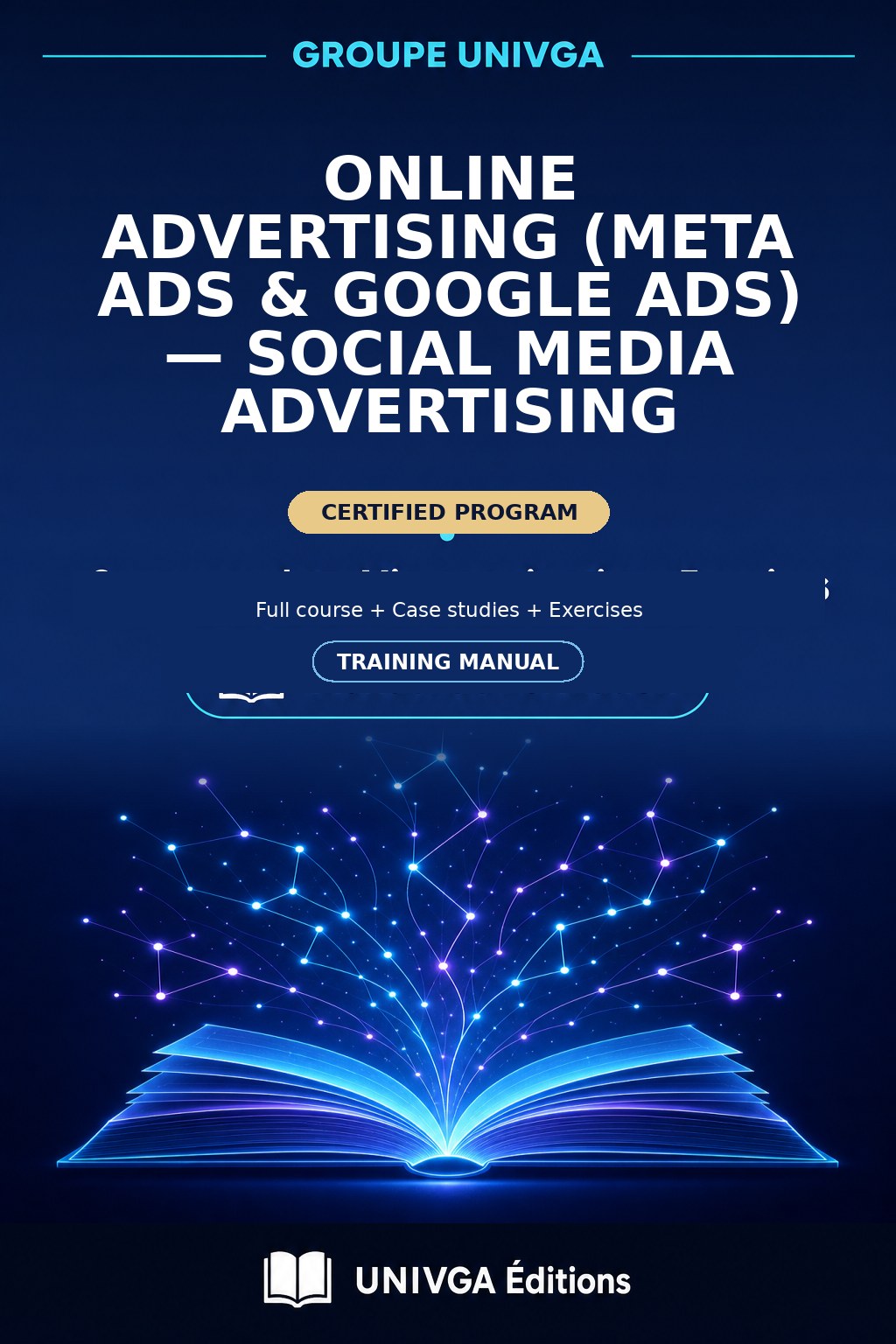 Cover of the training manual — Professional Certificate in Online Advertising (Meta Ads & Google Ads) — Advertising on Social Networks