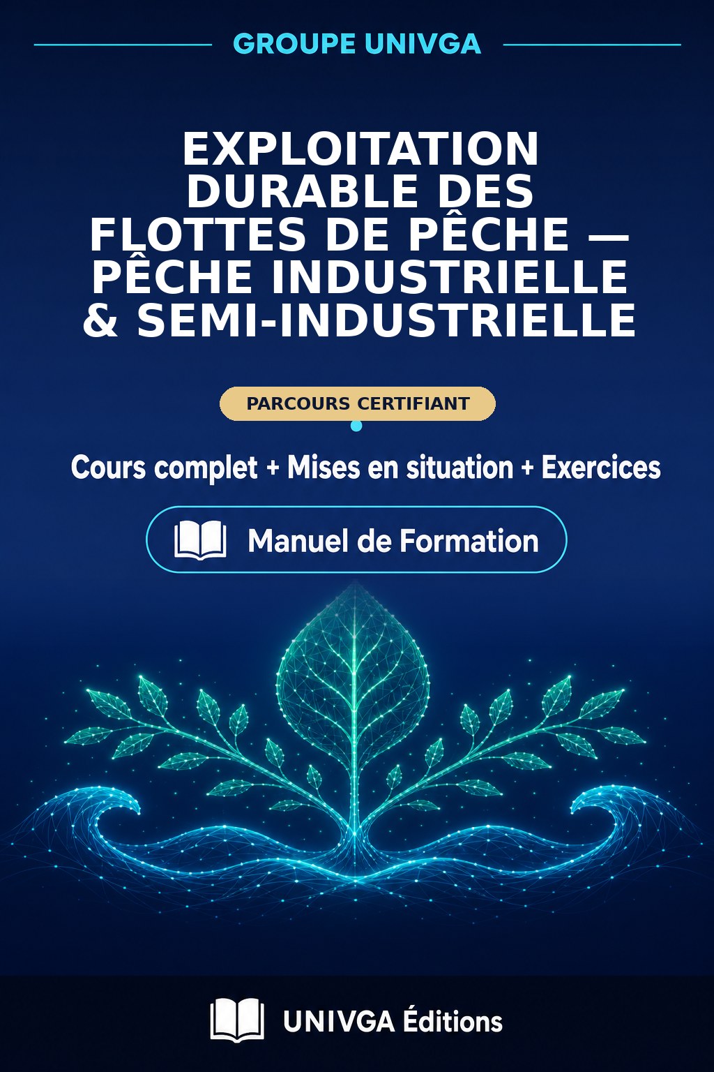 Couverture du manuel — Certificat Professionnel en Exploitation Durable des Flottes de Pêche — Pêche Industrielle & Semi-Industrielle