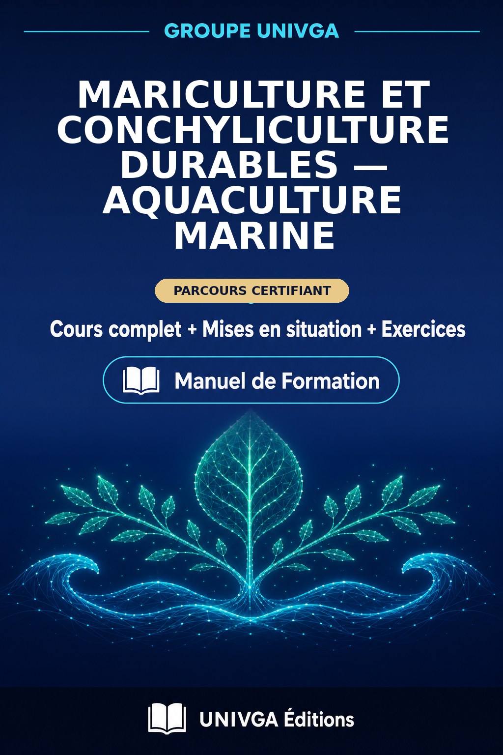 Couverture du manuel — Certificat Professionnel en Mariculture et Conchyliculture Durables — Aquaculture Marine
