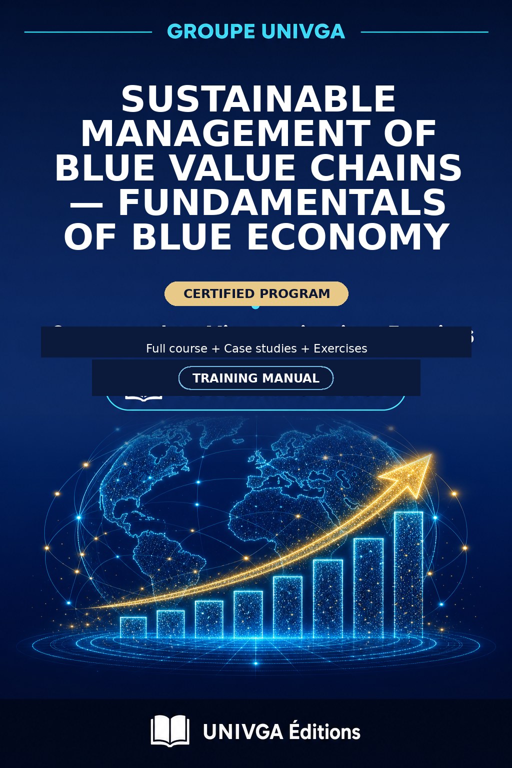 Cover of the training manual — Professional Certificate in Sustainable Management of Blue Value Chains — Fundamentals of Blue Economy