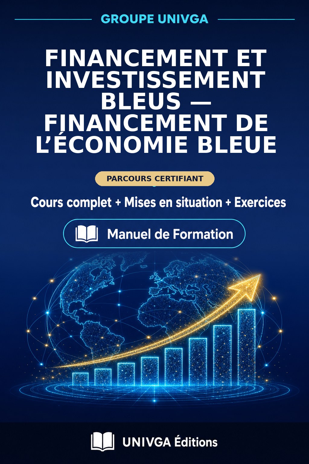 Couverture du manuel — Certificat Professionnel en Financement et Investissement Bleus — Financement de l’Économie Bleue