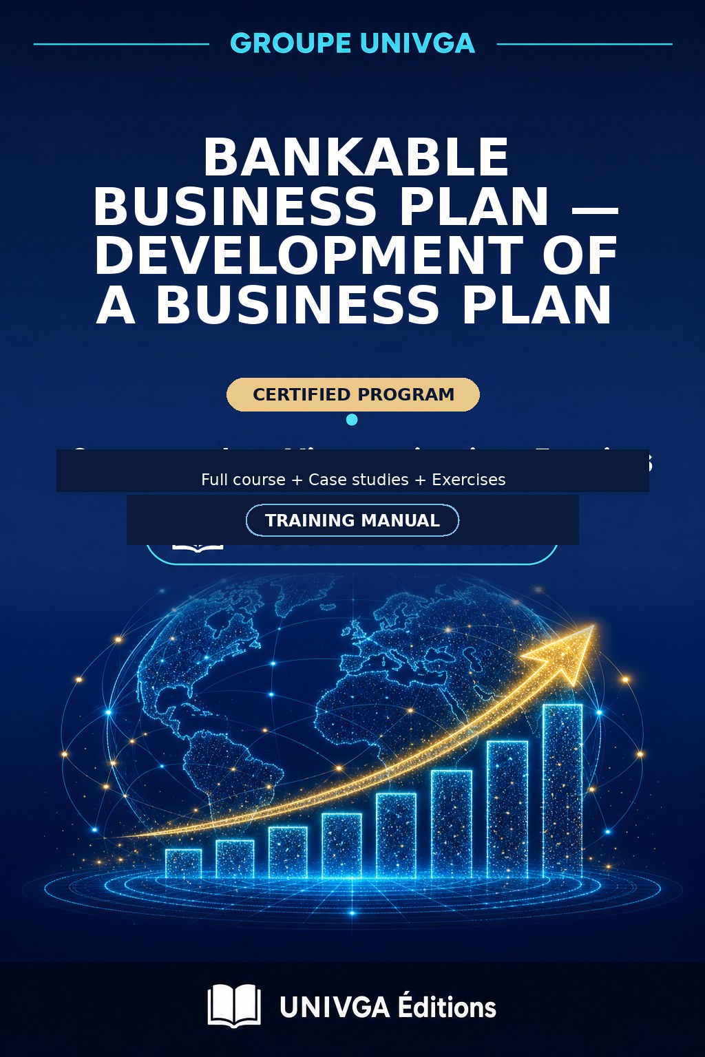 Cover of the training manual — Professional Certificate in Bankable Business Plan — Developing a Business Plan
