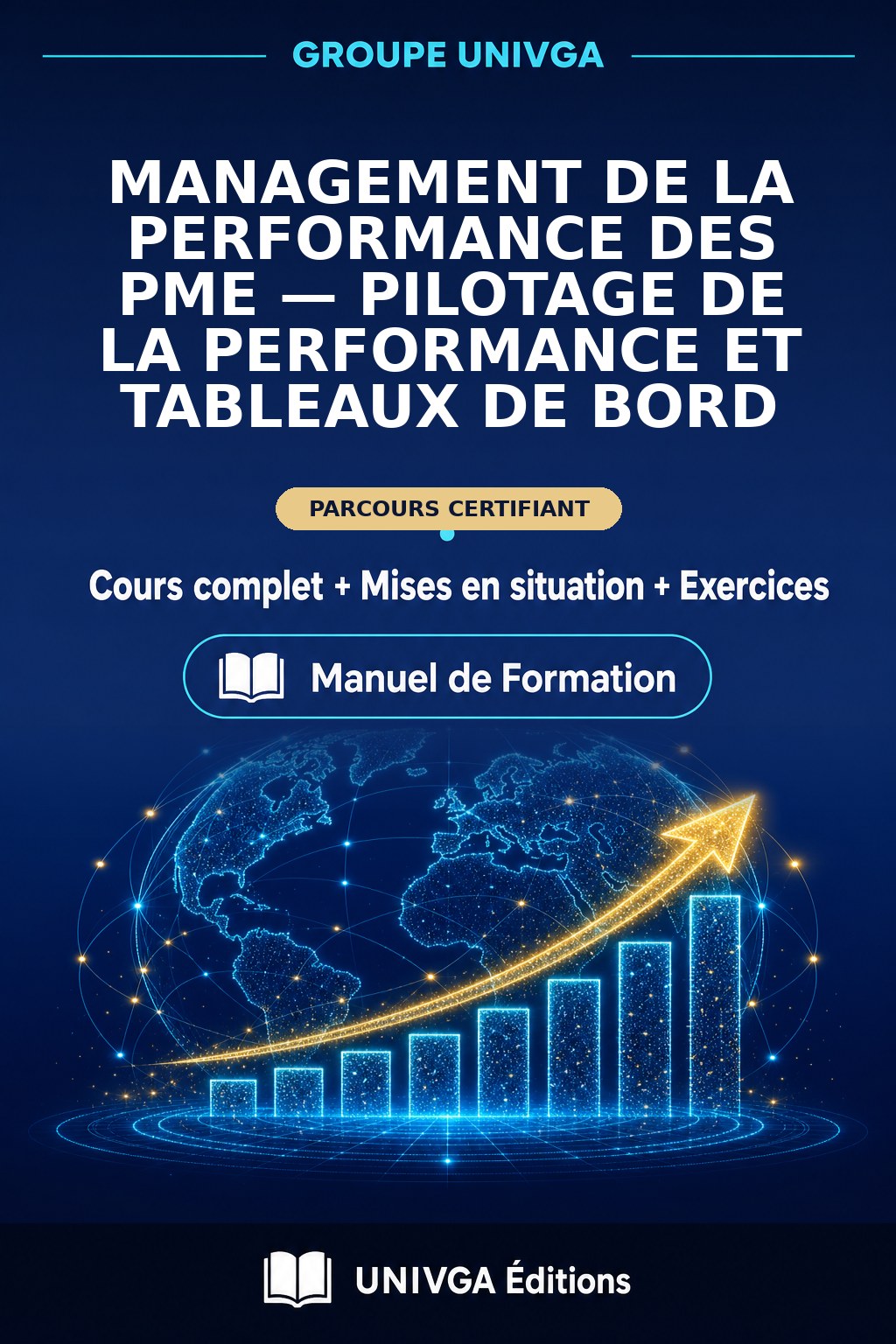 Couverture du manuel — Certificat Professionnel en Management de la Performance des PME — Pilotage de la Performance et Tableaux de Bord