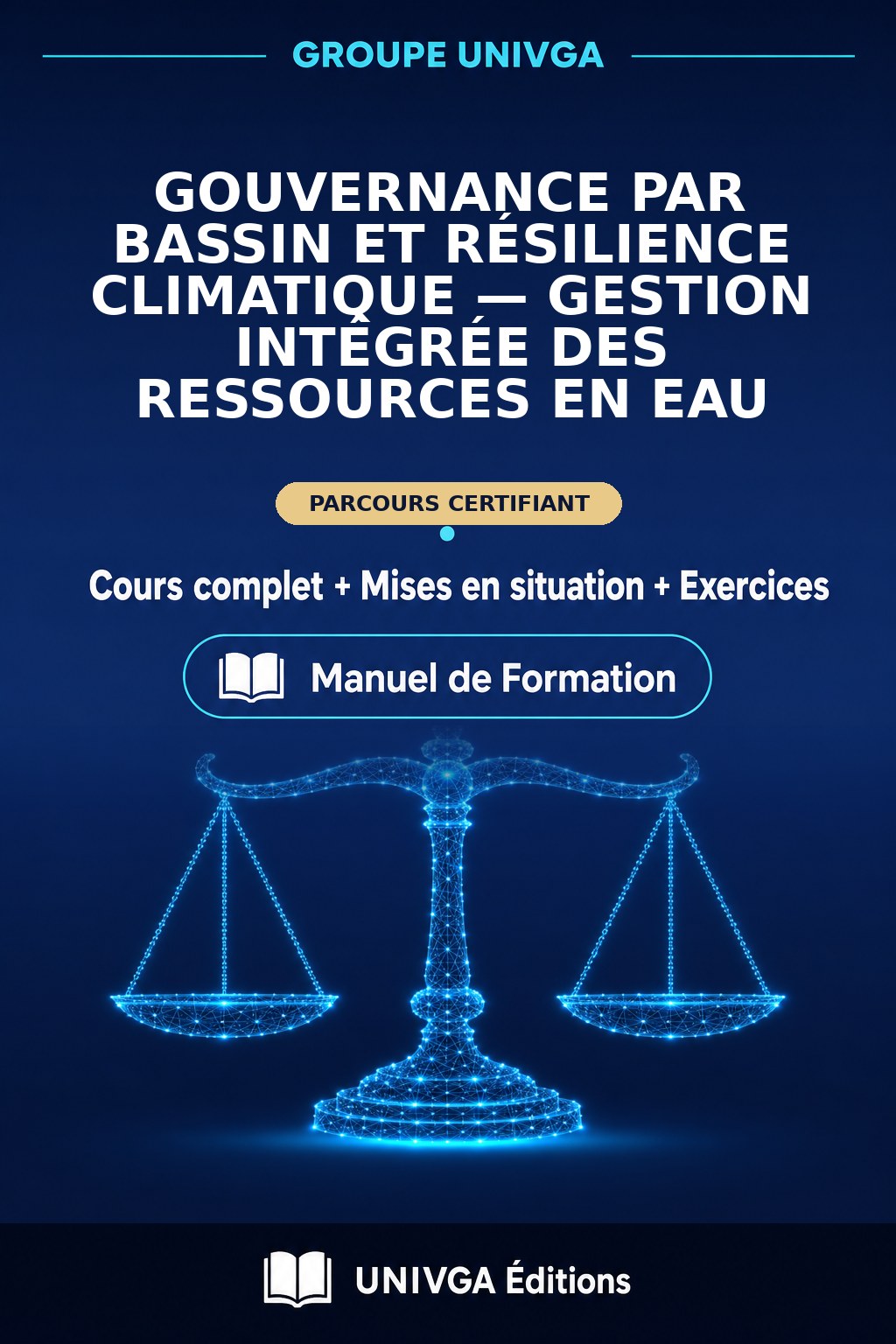 Cover of the manual — Professional Certificate in Basin Governance and Climate Resilience — Integrated Water Resources Management