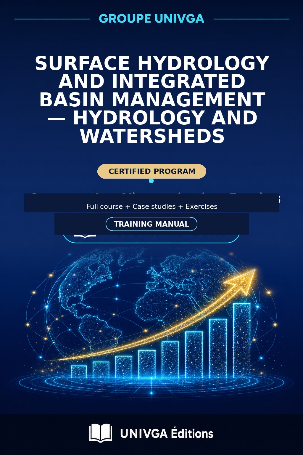 Cover of the training manual — Professional Certificate in Surface Hydrology and Integrated Basin Management — Hydrology and Watersheds