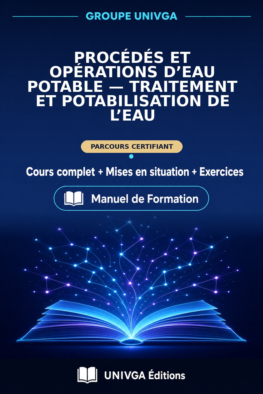 Couverture du manuel — Certificat Professionnel en Procédés et Opérations d’Eau Potable — Traitement et Potabilisation de l’Eau